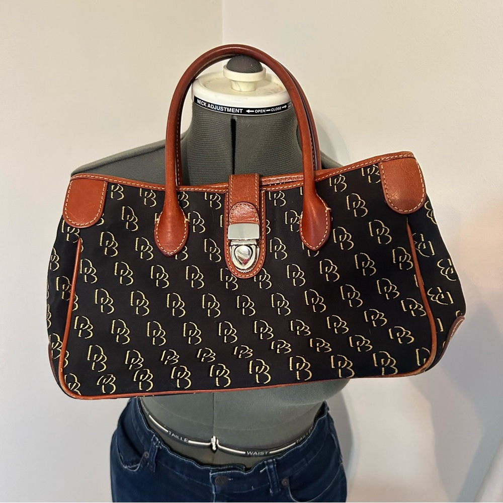 Dooney and Bourke black logo print purse